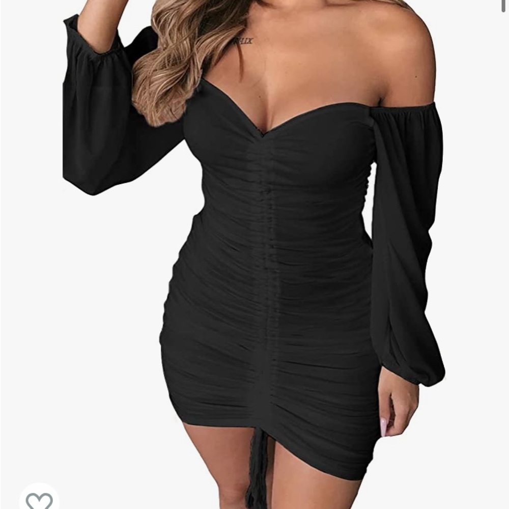 Womens Sexy Ruched Spaghetti Strap Sleeveless Bodycon Midi Long Party Club Dress